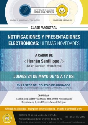 NOTIFICACIONES Y PRESENTACIONES ELECTRONICAS ULTIMAS NOVEDADES